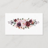 Moderne Waterverf Floral Greenery Visitekaartje (Achterkant)