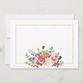 Moderne Waterverf Floral Hartelijk dank Bedankkaart (Achterkant)