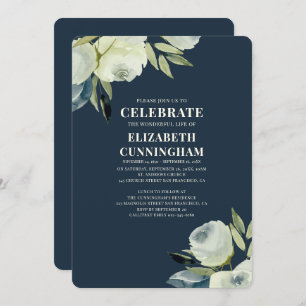 Moderne Waterverf Floral Memorial Kaart