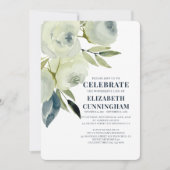 Moderne Waterverf Floral Memorial Kaart (Voorkant)