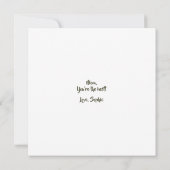 Moderne Waterverf Floral Moederdag op maat Kaart (Achterkant)