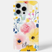 Moderne Waterverf Floral Pattern Case-Mate iPhone Case (Achterkant)