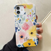 Moderne Waterverf Floral Pattern Case-Mate iPhone Case
