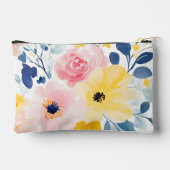 Moderne Waterverf Floral Pattern Etui (Achterkant)
