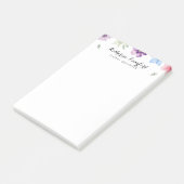 Moderne Waterverf Floral Post-it® Notes (Schuin)