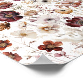 Moderne Waterverf Floral Poster (Hoek)