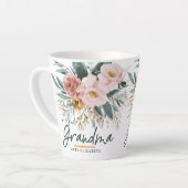 Moderne waterverf floral script elegant oma co latte mok (Linkerhoek)