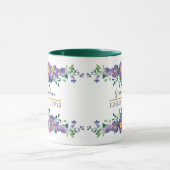 Moderne waterverf floral script elegant oma Tw Mok (Midden)