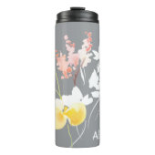 Moderne Waterverf Floral Thermal Tumbler Thermosbeker (Voorkant)