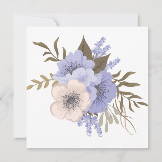 Moderne Waterverf Floral Vrijgezellenfeest IV Kaart (Achterkant)