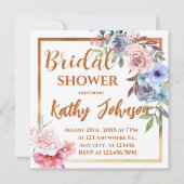 Moderne Waterverf Floral Vrijgezellenfeest IV Kaart (Voorkant)