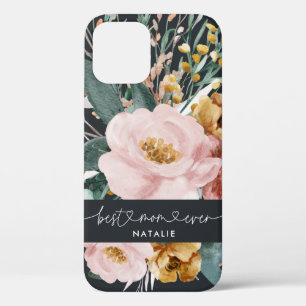 Moderne waterverf florale en naaldbladervocht best Case-Mate iPhone case