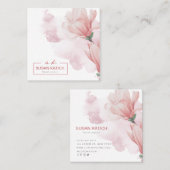 Moderne waterverf floreel visitekaartje (Voorkant / Achterkant)