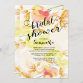 Moderne Waterverf Flowers Bridal Shower Kaart (Voorkant / Achterkant)