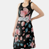 Moderne Waterverf Flowers & Kraft Gepersonaliseerd Schort (Insitu)