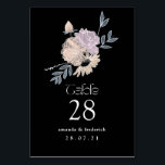 Moderne Waterverf Flowers Wedding Kaart<br><div class="desc">De het aantalkaarten van de Floral trouwlijst klantgericht aan uw details.</div>