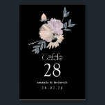 Moderne Waterverf Flowers Wedding Kaart<br><div class="desc">De het aantalkaarten van de Floral trouwlijst klantgericht aan uw details.</div>