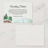 Moderne Waterverf Forest Green Natuur Enclo Informatiekaartje (Voorkant / Achterkant)