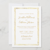 Moderne Waterverf foto bruiloft Kaart (Achterkant)