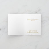 Moderne Waterverf foto dank u Bedankkaart (Binnen)