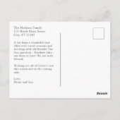 Moderne Waterverf Geboorte Scène met Extra Tekst Briefkaart (Achterkant)