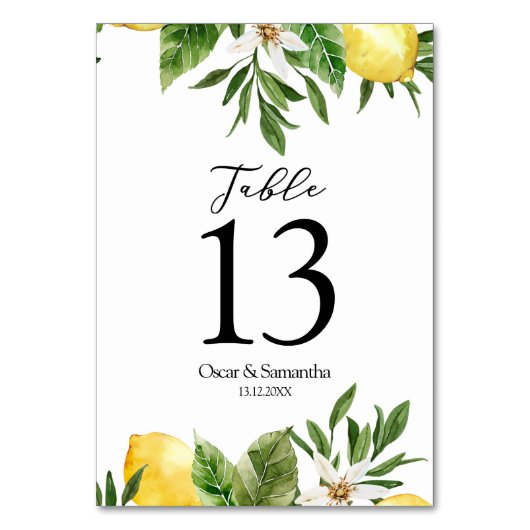 Moderne Waterverf gele leemten en leder Kaart (Achterkant)