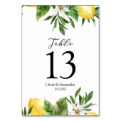 Moderne Waterverf gele leemten en leder Kaart (Voorkant)