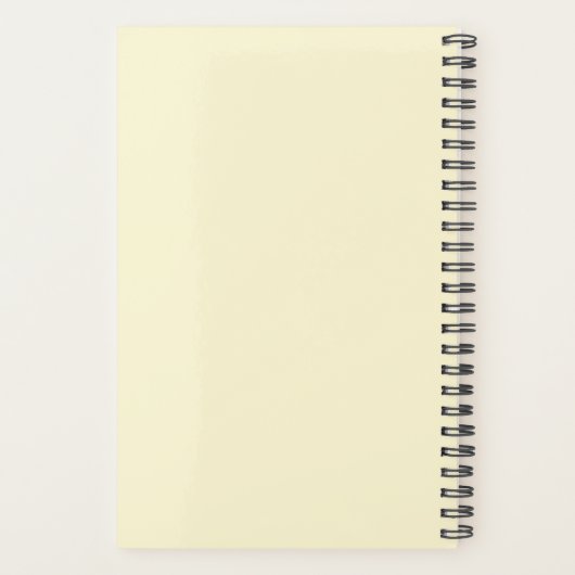 Moderne Waterverf gele leemten en leder Planner (Achterkant)