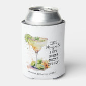 Moderne Waterverf gepersonaliseerde Margarita brui Blikjeskoeler (Blikje Voorkant)