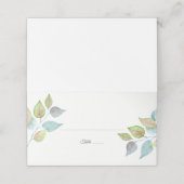 Moderne Waterverf geschilderd blad bladeren bruilo Plaatskaartje (Buitenkant ongevouwen)