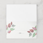 Moderne Waterverf geschilderd Bourgondië loof brui Plaatskaartje (Buitenkant ongevouwen)