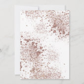 Moderne Waterverf Glitter Foliage Baby shower Kaart (Achterkant)