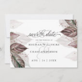 Moderne Waterverf Glitter Foliage BarefootBride™ (Voorkant)