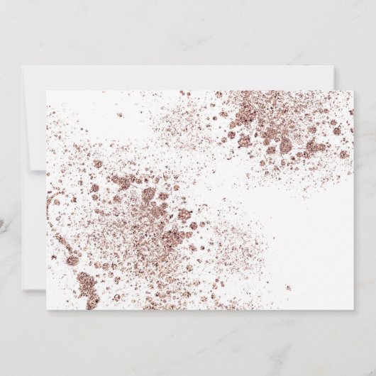 Moderne Waterverf Glitter Foliage BarefootBride™ (Achterkant)