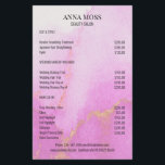 Moderne Waterverf Gold Glitter Flyer<br><div class="desc">Moderne,  Waterverf,  Gold Glitter Flyer. aan beide zijden. Ontworpen voor ontwerpers,  stylisten,  lounges,  haar- en make-upartiesten,  nagels en knollen,  wellnesscentra en meer.</div>