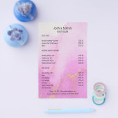 Moderne Waterverf Gold Glitter Flyer (Enkel)