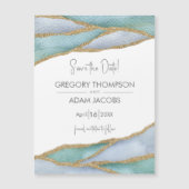 Moderne waterverf gouden accentuering bespaart de  (Voorkant)