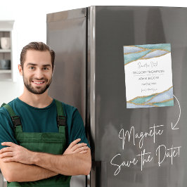 Moderne waterverf gouden accentuering bespaart de