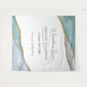 Moderne waterverf gouden drimdouche wandkleed (Voorkant (horizontaal))