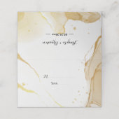 Moderne Waterverf gouden plaatskaart Plaatskaartje (Buitenkant ongevouwen)