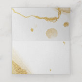 Moderne Waterverf gouden plaatskaart Plaatskaartje (Binnenkant ongevouwen)
