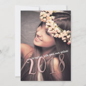 Moderne Waterverf Graduation Party Foto 2018 Kaart (Achterkant)