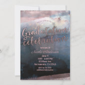 Moderne Waterverf Graduation Party Volledige foto Kaart (Voorkant)