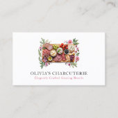 Moderne Waterverf Grazing Board QR Code Visitekaartje (Voorkant)