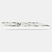 Moderne Waterverf Green Leaf Wedding Guestbook Gastenboek (Rug)