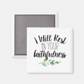 Moderne Waterverf Greenery en de Verse van de Manu Magneet (Voorkant / Achterkant)