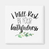 Moderne Waterverf Greenery en de Verse van de Manu Magneet (Voorkant)