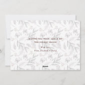 Moderne Waterverf Greenery-fotokerstkaarten Feestdagenkaart (Achterkant)