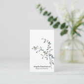 Moderne Waterverf Greenery Visitekaartje (Staand voorkant)