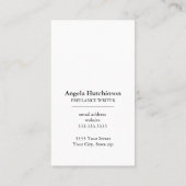 Moderne Waterverf Greenery Visitekaartje (Achterkant)